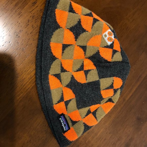 Patagonia Pre-Owned Geometric Pattern Youth Beanie Size S. - Picture 15 of 15